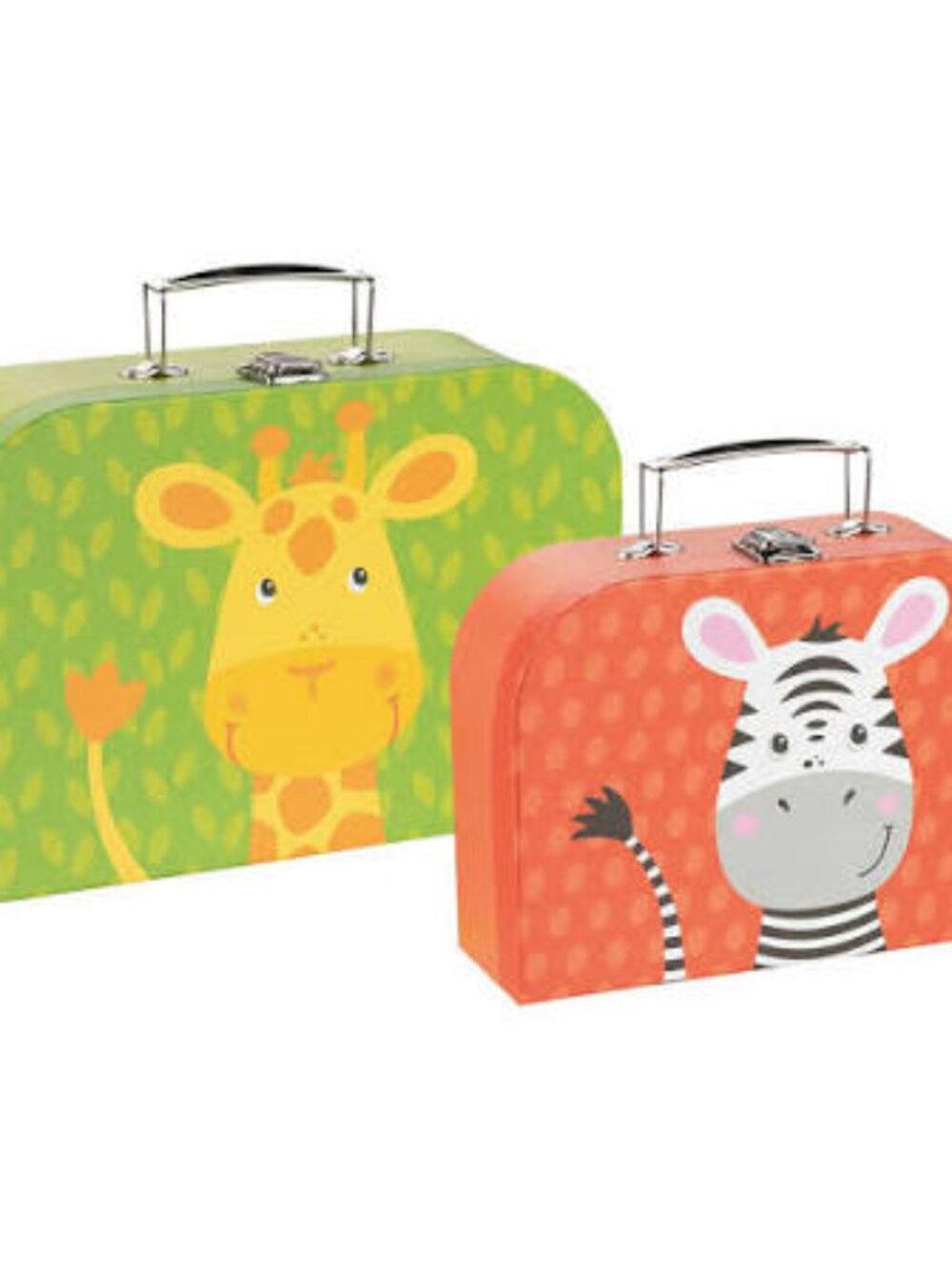 NWT Goki Wooden Toys Giraffe & Zebra Suitcase Set